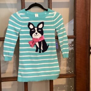 Gymboree Teal and White Sweater